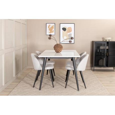 Söögitoa komplekt Jimmy&Velvet 4 tooli