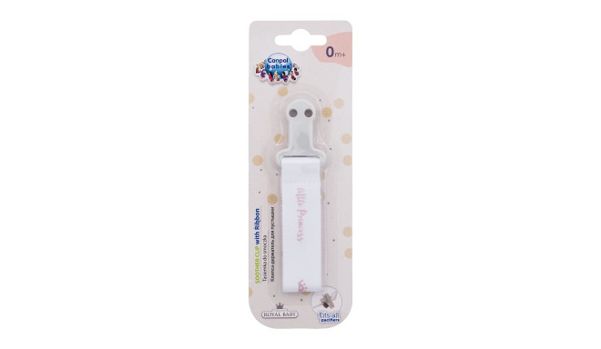 Canpol babies Royal Baby Soother Clip With Ribbon (1ml)