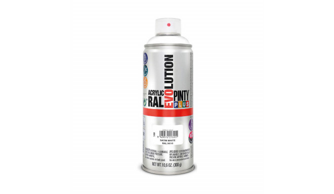 Spray paint Pintyplus Evolution RAL 9010 400 ml Satin finish Pure White