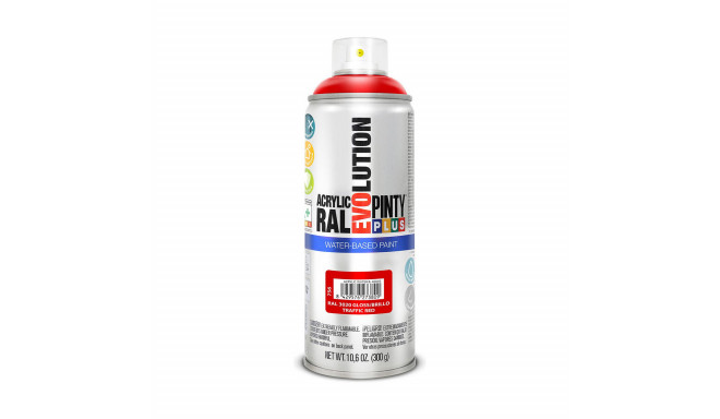 Spray paint Pintyplus Evolution RAL 3020 400 ml Water based Traffic Red