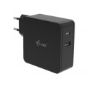 I-TEC USB C Universal Charger 60W 1x USB-C port 60W 1x USB-A port 12W for laptops tablets smartphone