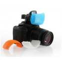 Fotocom flash diffuser, white/orange/blue