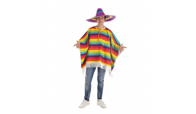 Costume for Adults Arcoiris Poncho L