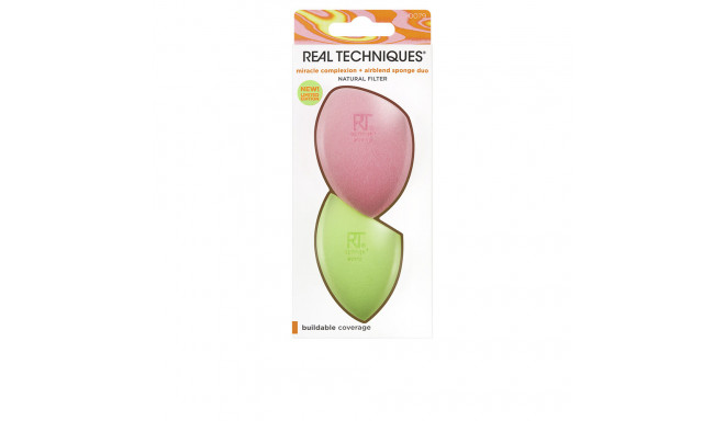 REAL TECHNIQUES MIRACLE COMPLEXION + AIRBLEND sponge duo limited edition 2 u