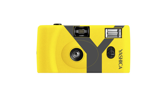 Yashica MF1 yellow Set with Film  expiry 07/2023