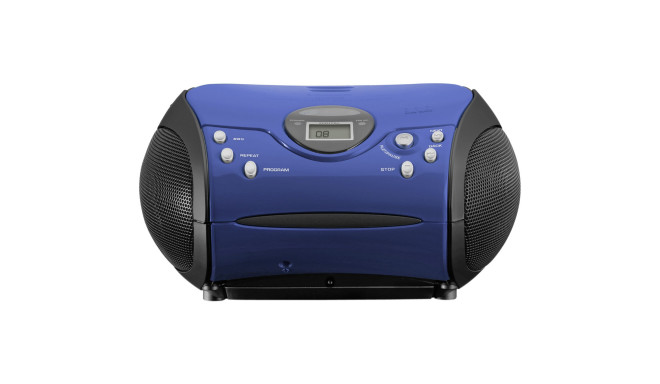 Lenco music system SCD-24, blue/black