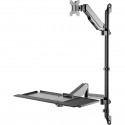 DIGITUS versatile standing- / sitting workdesk, wall mount