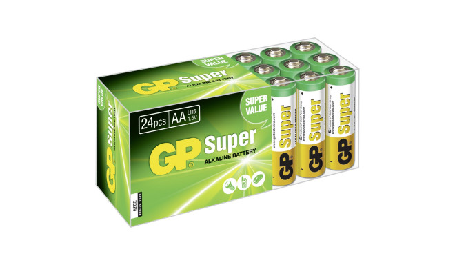 GP patarei Super Alkaline AA Super Value 1x24tk (03015AB24)