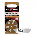 Ansmann battery Zinc-Air 312 (PR41) Hearing Aid 10x6pcs