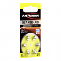 Ansmann patarei Zinc-Air 10 (PR70) Hearing Aid 10x6tk