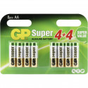 4+4 GP Super Alkaline 1,5V AA Mignon LR06        03015ADHC8