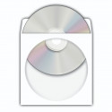 Herma CD/DVD Sleeves     124x124 100 pcs white self-adhesive 1140