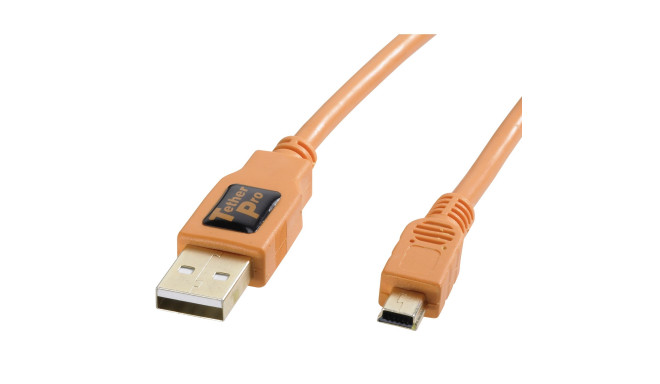 Tether Tools TetherPro USB 2.0 A/MiniB 5 Pin 4,6m orange