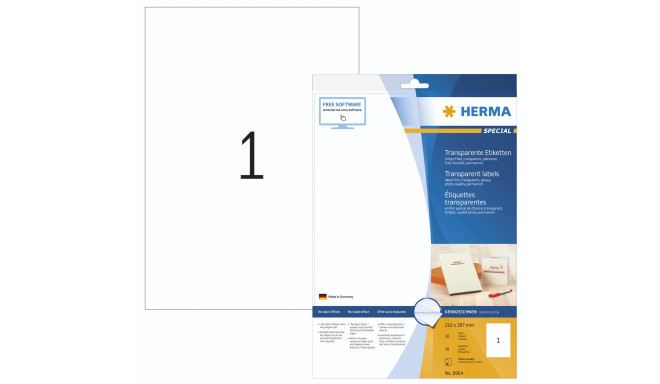 Herma labels 210x297 DIN A4 10 sheets 10pcs (8964)