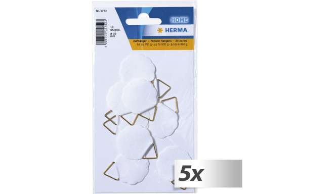 5x1 Herma Picture Hangers 30 mm water-soluble rubberised    5752