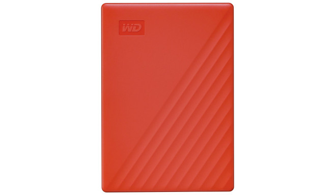 Western Digital väline kõvaketas 4TB USB 3.2 My Passport, punane