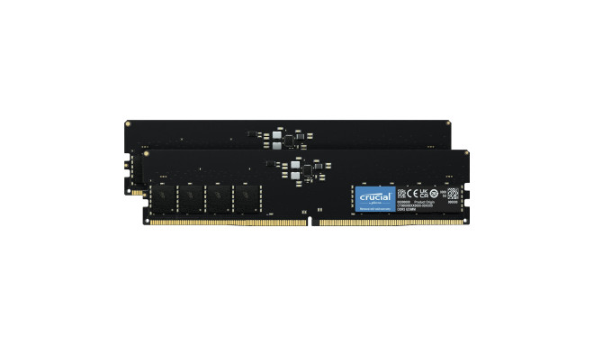 Crucial RAM DDR5-4800 Kit 64GB 2x32GB UDIMM CL40 (16Gbit)