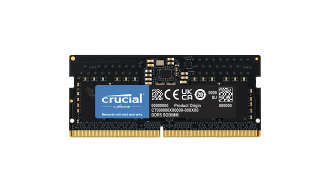 Crucial RAM DDR5-4800 8GB SODIMM CL40 (16Gbit)