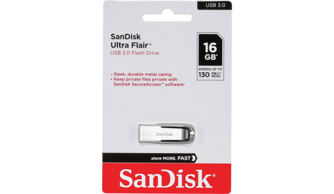 SanDisk Cruzer Ultra Flair  16GB USB 3.0 130MB/s  SDCZ73-016G-G46