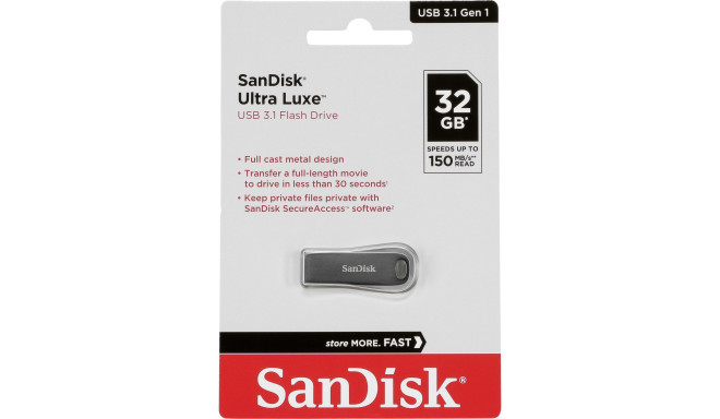 SanDisk Cruzer Ultra Luxe   32GB USB 3.1 150MB/s  SDCZ74-032G-G46