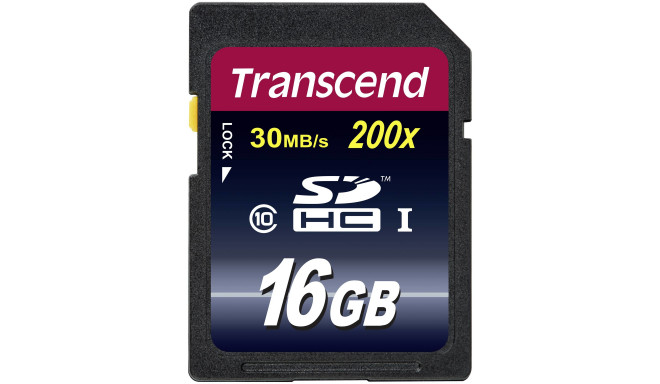Transcend mälukaart SDHC 16GB Class 10