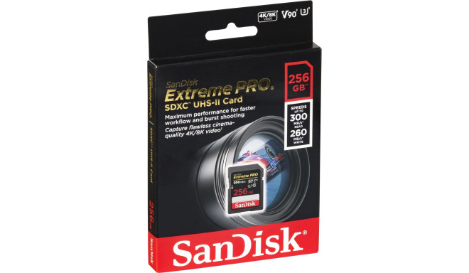 SanDisk ExtremePRO SDXC V90 256G 300MB UHS-II  SDSDXDK-256G-GN4IN