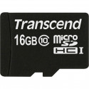Transcend memory card microSDHC 16GB Class 10 + adapter