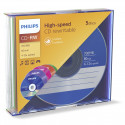 Philips CD-RW 80min 700MB 4-12x SL Colour 1x5tk