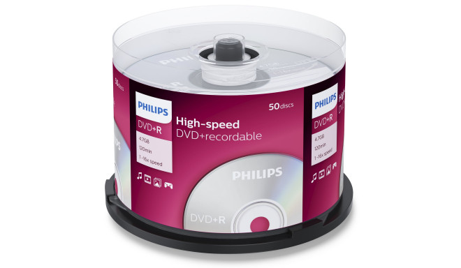 Philips DVD+R 4.7GB 16x 50pcs spindle