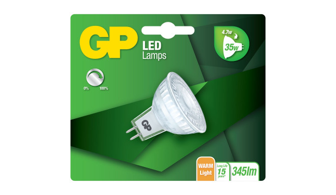 GP Lighting LED GU5.5 MR16 Refl. 4,7W (35W) 345 lm DIM  GP 084983