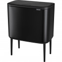 Brabantia Bo Touch Bin black matt, 3 x 11 L