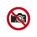 Ohutus - silt Pildistamine keelatud - klaasikleebis 10x10cm seestpoolt kleebitavad, väljastpoolt vaa