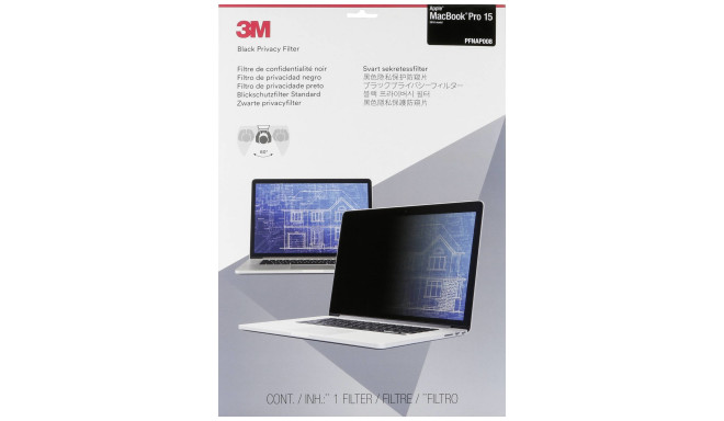 3M kaitsekile privaatsusfiltriga MacBook Pro 15" (PFNAP008)