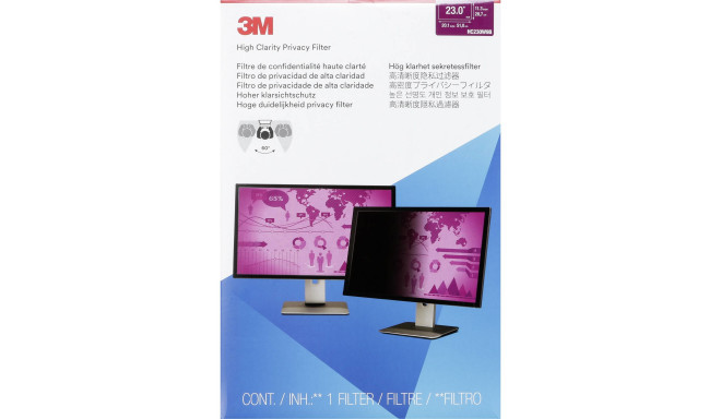 3M privacy filter HC230W9B High Clarity 23"