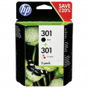 HP tindikassett N9J72AE Combo No. 301, must/värviline