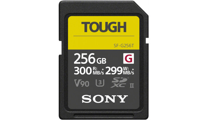 Sony memory card SDXC 256GB G Tough UHS-II C10 V90