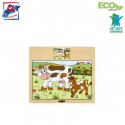 Woody 93010 Eco Wooden Educational Puzzle - C