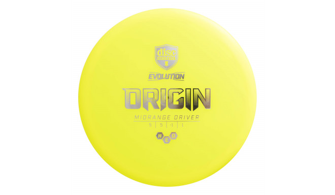 Discgolf DISCMANIA Keskmaa Ketas NEO ORIGIN Evolution Kollane 5/5/-1/1