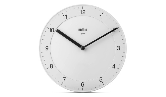 Braun BC 06 W Quartz wall clock analog white