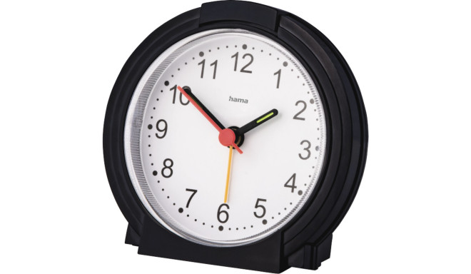 Hama Alarm Clock Classic silent black/white 186335