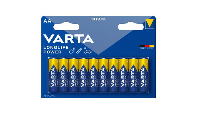 Varta battery Longlife Power Mignon AA LR06 10pcs