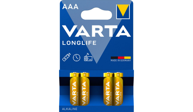 Varta battery Longlife Micro AAA LR 03 4pcs