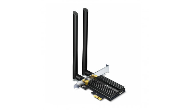 TP-Link Dual Band Archer Wi-Fi 6 Bluetooth 5.0 PCIe Adapter TX50E 2.4GHz/5GHz, Antenna type 2xExtern