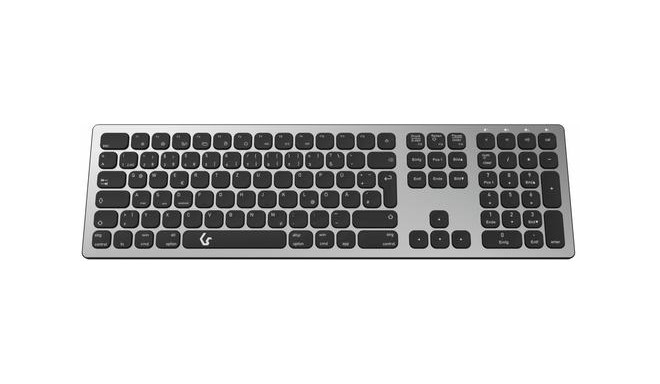 KeySonic KSK-8023BTRF keyboard Bluetooth QWERTZ German Anthracite, Black