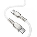 BASEUS cable Type C to Type C PD100W Power Delivery Cafule Metal Cable CATJK-D02 2 meter white