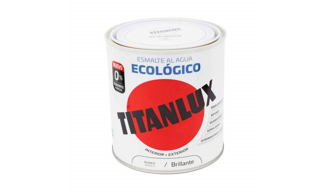 Akrüülemail Titanlux 00t056614 Ökoloogiline 250 ml Valge Läikiv