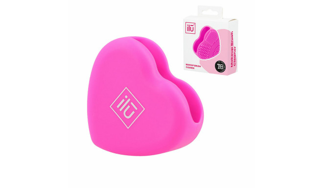 Meigipintslite puhasti Ilū Brush Cleaner Süda Silikoon (1 Ühikut)