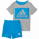 Children's Sports Outfit Adidas Essentials Blue Grey (9-12 Months)