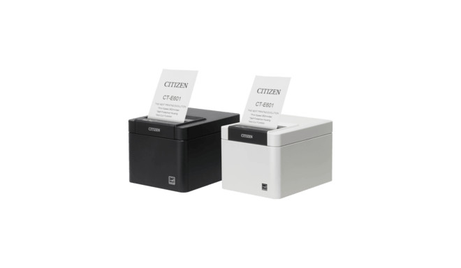 Citizen CT-E601, USB, USB Host, BT, 8 dots/mm (203 dpi), cutter, black