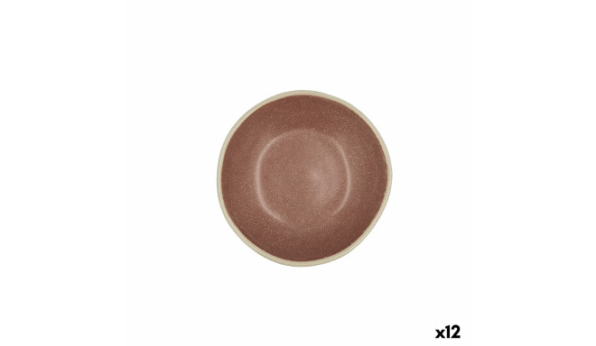 Bļoda Bidasoa Gio Keramika Brūns 12 x 3 cm (12 gb.)
